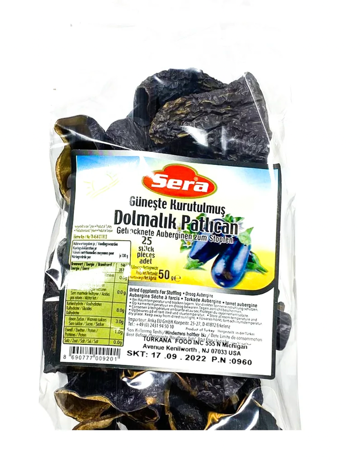 Sera Kuru Patlıcan Dolmalık - Kuru Dolmalık Patlıcan 25 Adet