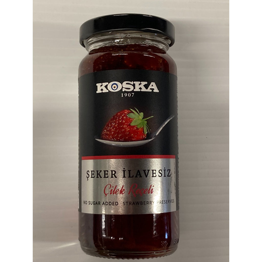 Koska Şeker İlavesiz Çilek Reçeli - Şeker İlavesiz Çilek Receli 290 gram