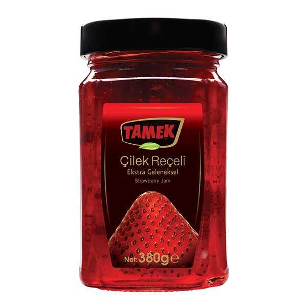 Tamek Ekstra Geleneksel Çilek Reçeli - Geleneksel Çilek Receli 380 gram
