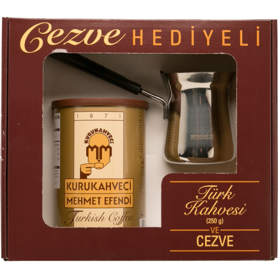 Kurukahveci Mehmet Türk Kahvesi - Cezve Hediyeli Türk Kahvesi 250 gram