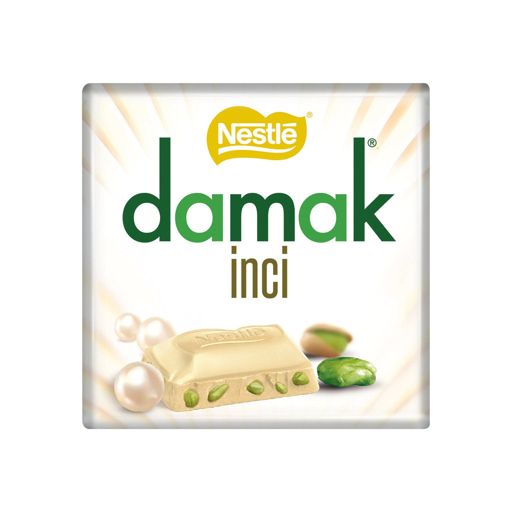 Nestle Damak İnci Fıstıklı Beyaz Çikolata - Damak İnci Antep Fıstıklı Beyaz Cikolata 63 gram