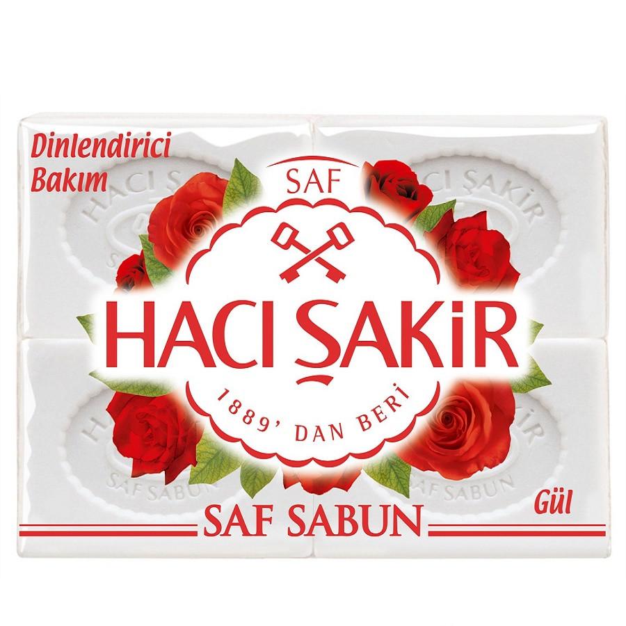 Hacı Şakir Doğal Gül Sabunu - Gül Kalıp Sabun 4 Adet x 150 gram