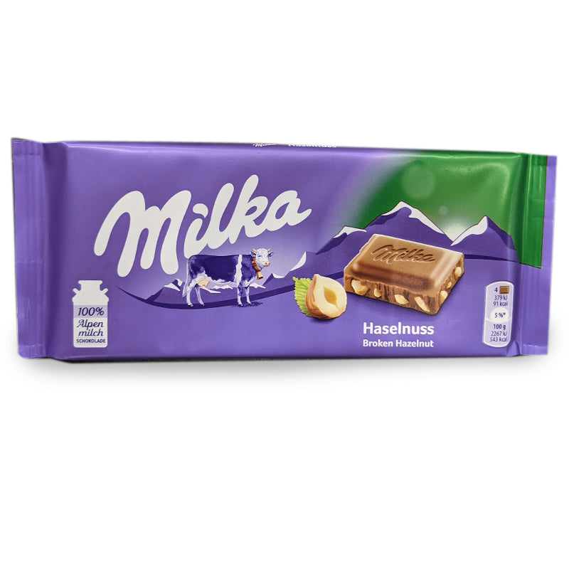 Milka Kırık Fındıklı Çikolata - Parca Fındıklı Cikolata 100 gram
