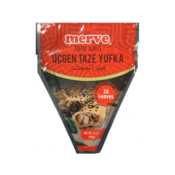 Merve Börek Yaprakları - Üçgen Taze Yufka 400 gram 24 Yaprak