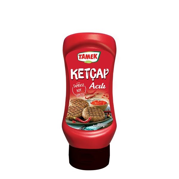 Tamek Acılı Ketçap - Acili Ketçap 400 gram