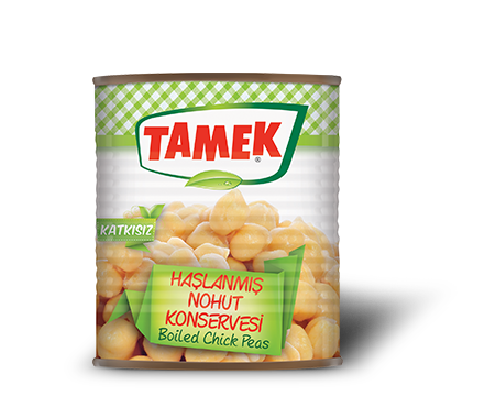 Tamek Haşlanmış Nohut - Haslanmış Nohut Konservesi 800g