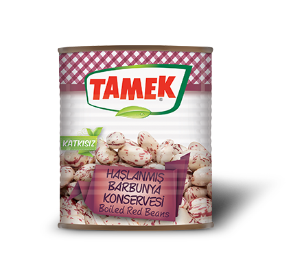 Tamek Haşlanmış Kırmızı Fasulye - Haslanmış Barbunya 800 gram