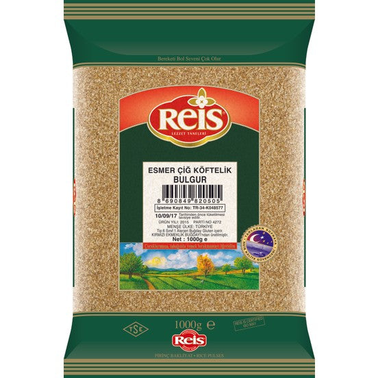 Reis Kahverengi Ekstra İnce Buğday - Esmer Çiğköftelik Bulgur 1 kg