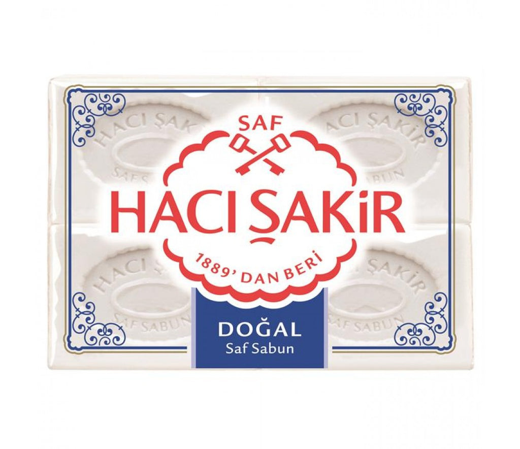 Haci Sakir Natural Soap - Kalip Sabun 4 Pieces x 150 gram