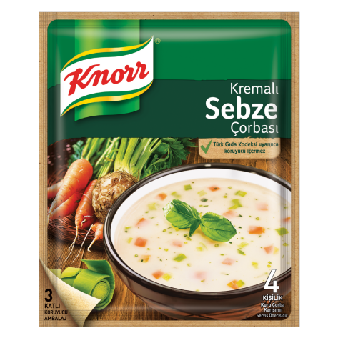 Knorr Kremalı Sebze Çorbası - Kremali Sebze Çorbası 65 gram
