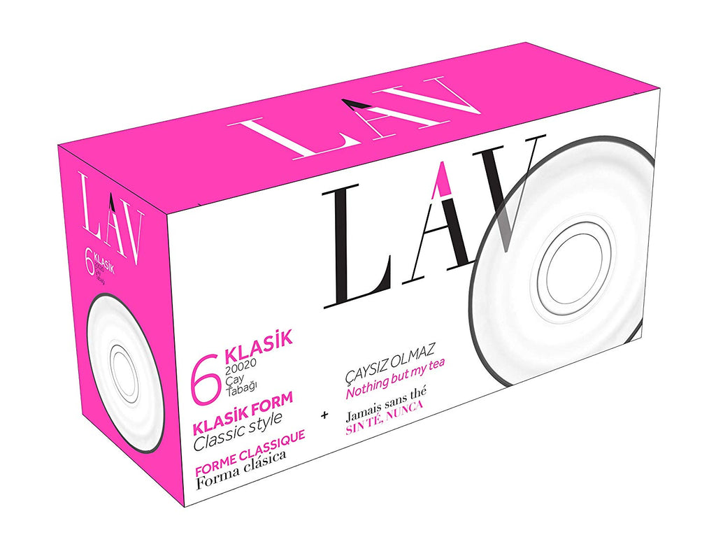 Lav Diva Çay Tabakları - Cay Tabagi 6 Parça