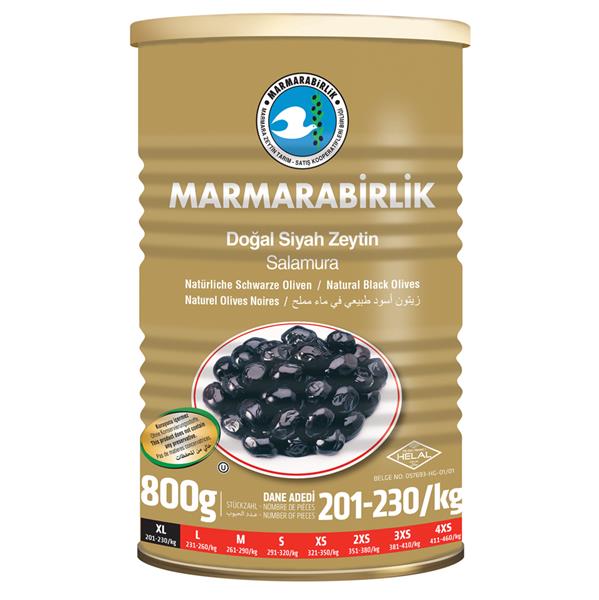 Marmarabirlik Doğal Siyah Zeytin - Dogal Siyah Zeytin (XL) 800 gram