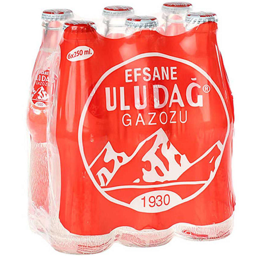 Uludağ Karışık Meyveli Gazoz - Karisik Meyveli Gazoz 250 ml x 6 Adet