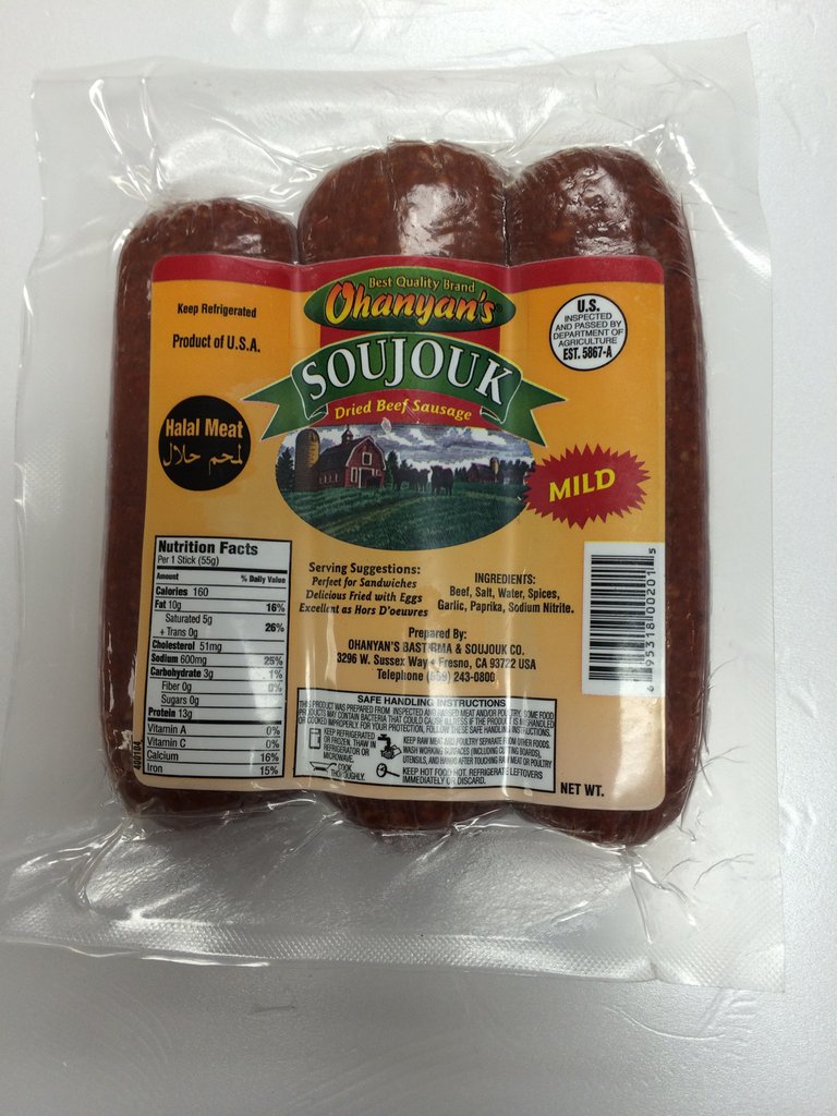 Ohanyan'ın Hafif Sucuk - Acısız Sucuk 454 gram