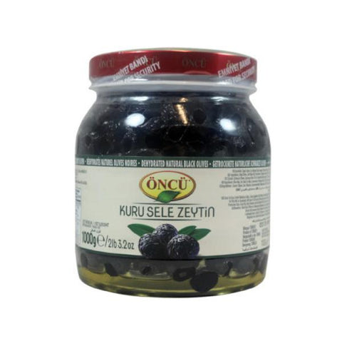 Oncu Dry Black Olives - Kuru Sele Zeytin (2XL,XL) 1000 gram