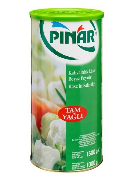 Pinar Whole Milk White Cheese - Tam Yagli Beyaz Peynir 1 kg