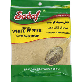 Sadaf Ground White Pepper - Ogutulmus Beyaz Biber 3 oz