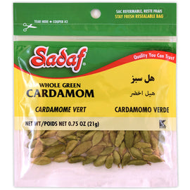 Sadaf Whole Green Cardamom - Butun Yesil Kakule 0.75 oz