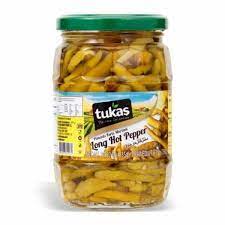 Tukas Long Hot Peppers - Uzun Aci Biber 680 gram