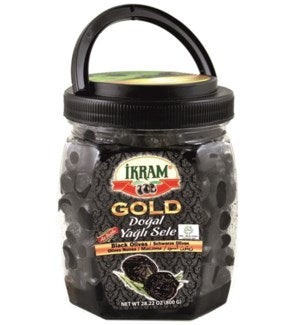 Ikram Gold Black Olives - Gold Siyah Zeytin 800 gram