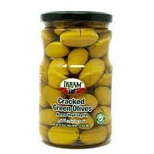 Ikram Cracked Green Olives - Kirik Yesil Zeytin 700 gram