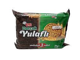 Eti Burcak Oatmeal Biscuit - Burcak Yulafli Biskuvi 125 gram x 3 Pieces