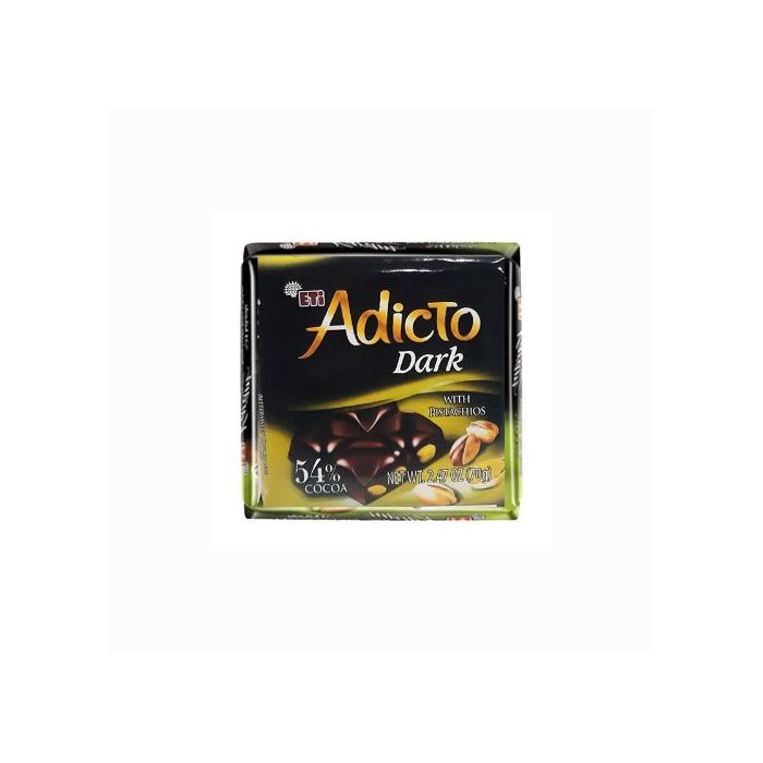Eti Adicto Dark Chocolate with Pistachio - Antep Fistikli Bitter Cikolata 70 gram