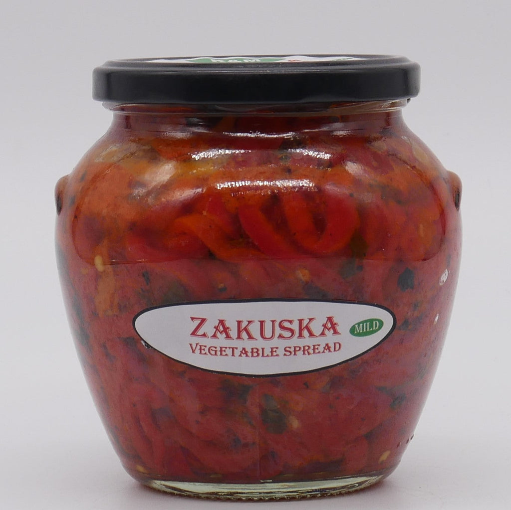 K&M Zakuska Vegetables Spread Mild - Acisiz Acuka Sos 580 gram