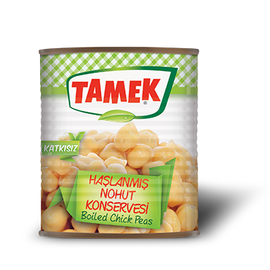 Tamek Boiled Chick Peas - Haslanmis Nohut Konservesi 800g