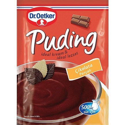 Dr Oetker Chocolate Chips Pudding - Cikolata Parcali Puding 115 gram