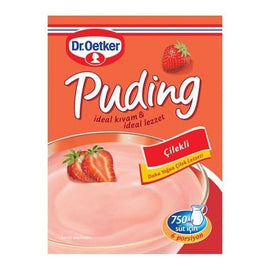 Dr Oetker Strawberry Pudding - Cilekli Puding 125 gram