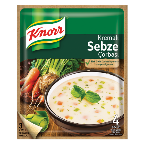 Knorr Vegetable Soup with Cream - Kremali Sebze Corbasi 65 gram