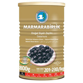 Marmarabirlik Natural Black Olives - Dogal Siyah Zeytin (XL) 800 gram