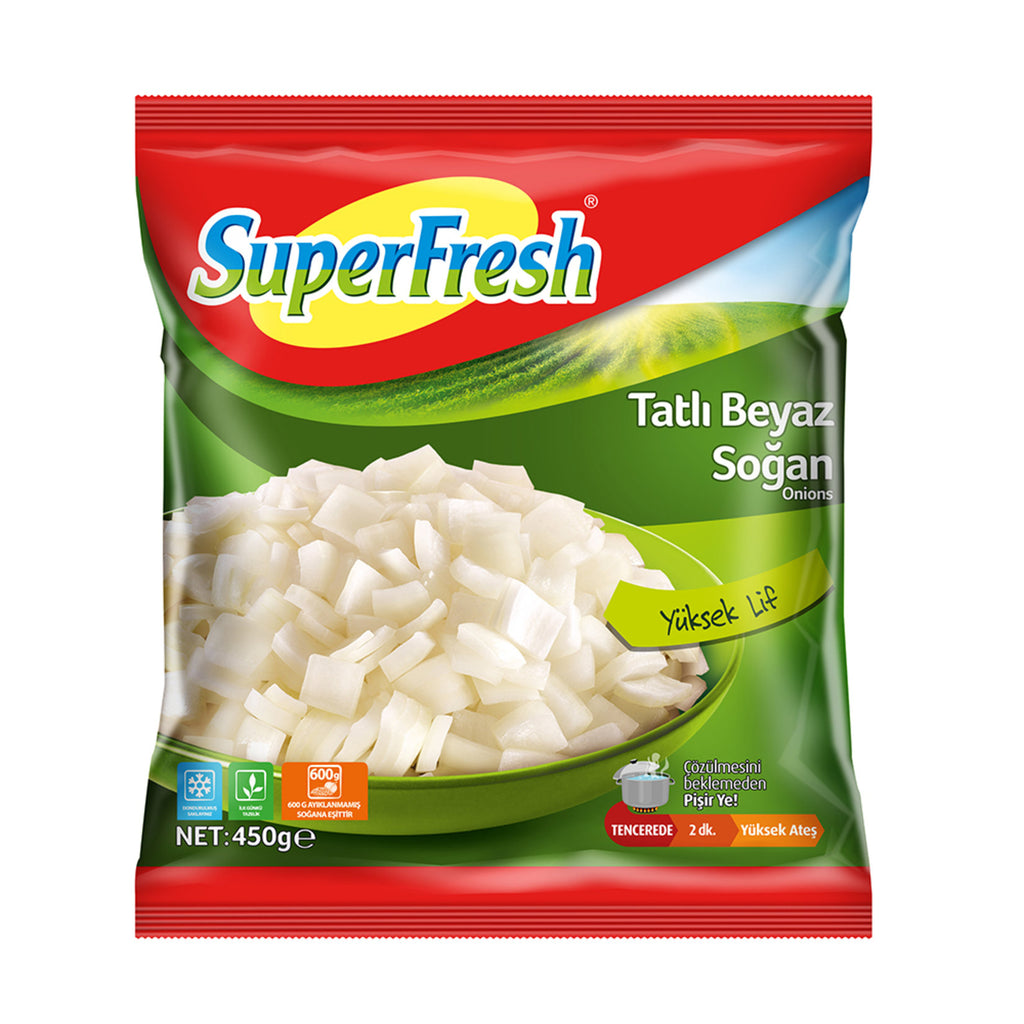 Superfresh Sweet White Onion - Tatli Beyaz Sogan 450 gram