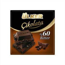 Ulker %60 Bitter Chocolate Square - Kare Bitter Cikolata 70 gram