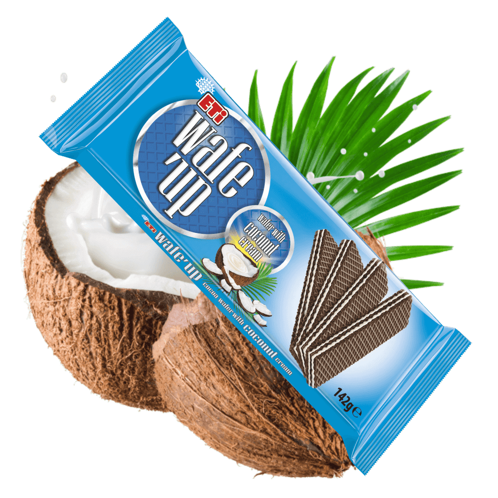 Eti Wafe`up Wafer with Coconut Cream - Hindistan Cevizli Gofret 142 gram