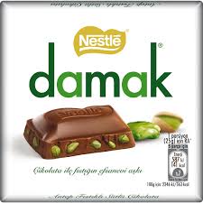 Nestle Damak Chocolate with Pistachio - Antep Fistikli Cikolata 65 gram