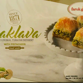 Faruk Gullu Baklava (with pistachios) 1 lb