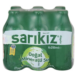 Sarikiz Mineral Water - Maden Suyu 250 ml x 6 Pieces